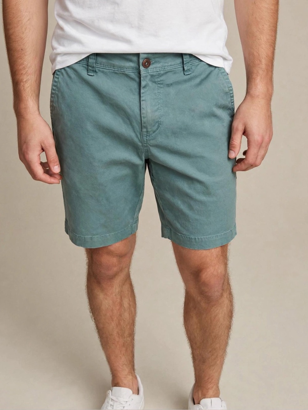 Aeropostale Men's Teal Green Flat Front Shorts